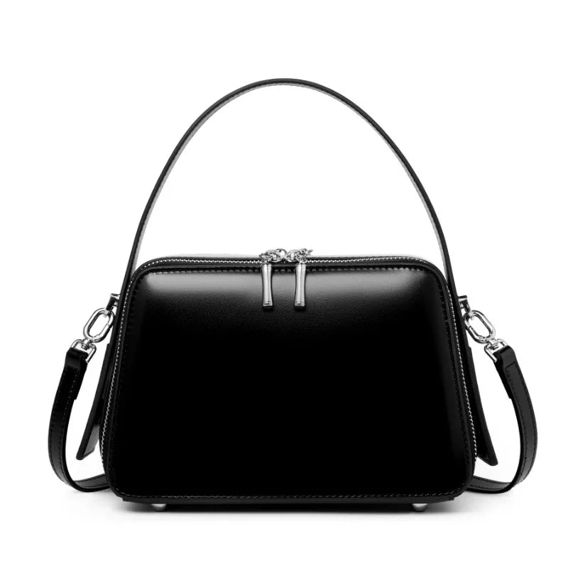 Genuine leather handbags women vintage