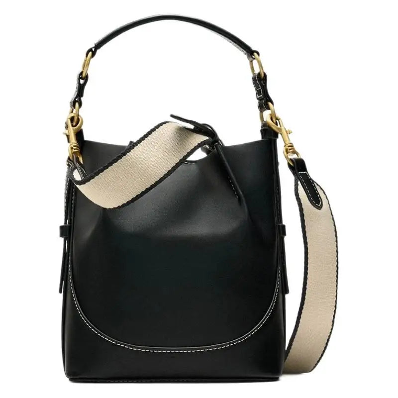 Bucket Bag with Wide Shoulder