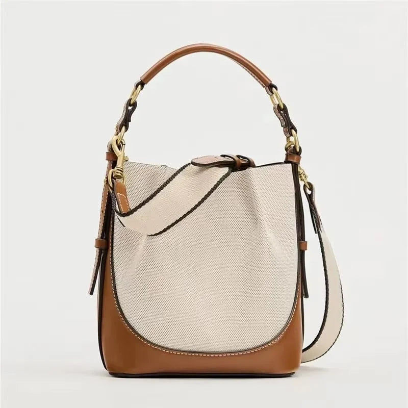 Bucket Bag with Wide Shoulder